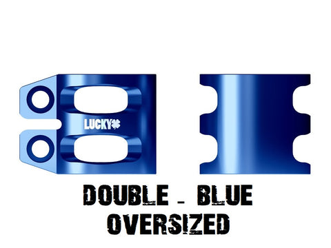 lucky scooters double scooter clamps oversized blue