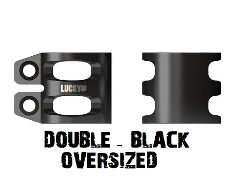 lucky scooters double oversized scooter clamps black
