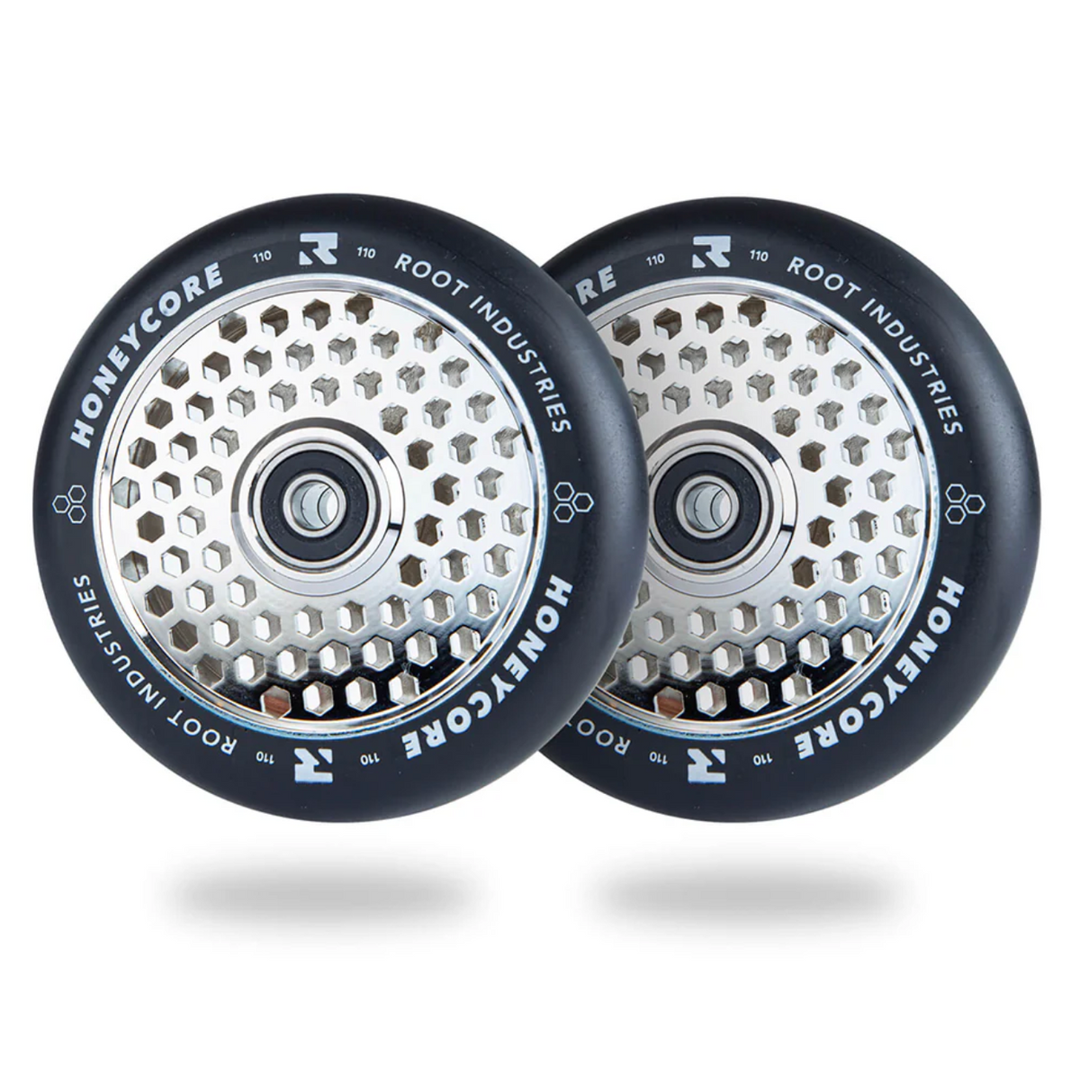 Vinyl Republic Scooter Wheels - 110 mm - Black - Sold As A Pair main image 0