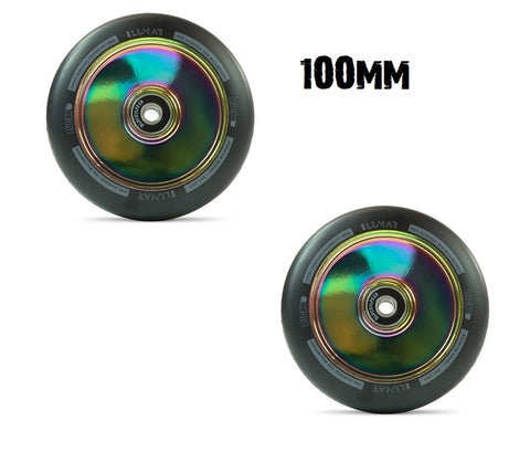Lucky Scooters LUNAR scooter wheels 100mm - Neo Chrome
