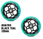 Lucky Scooters QUATRO scooter wheels 110mm - black teal