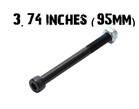 Scooter axles 8mm diameter - 3.74 inches 95mm