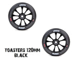 lucky scooters toasters scooter wheels 120mm black