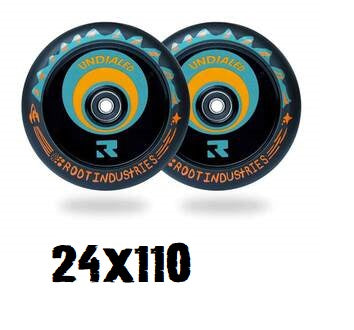 Undialed AIR pro scooter wheels 24x110mm - orange teal